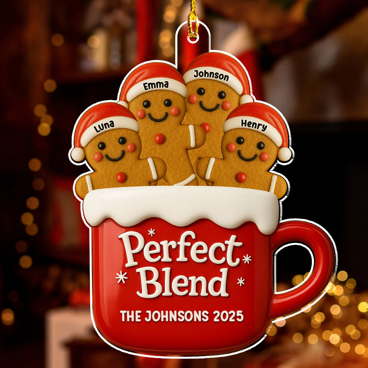 A Perfect Blend - Personalized Custom Acrylic Ornament - Image 3