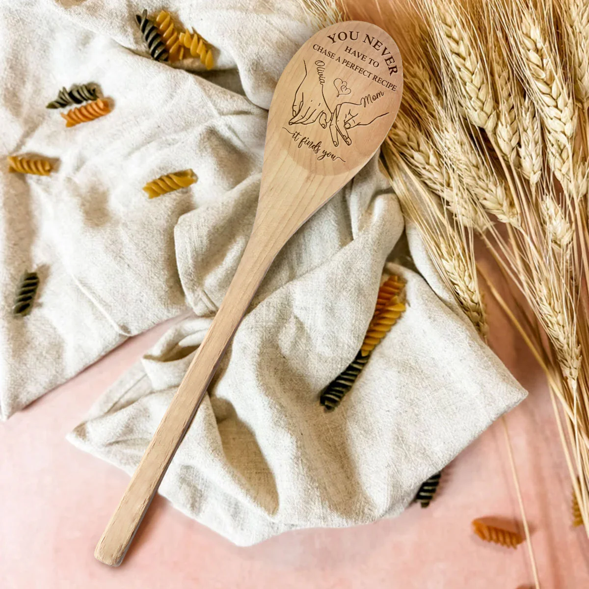 A Perfect Recipe - Personalized Custom Engraved Wooden Spoon - Image 2
