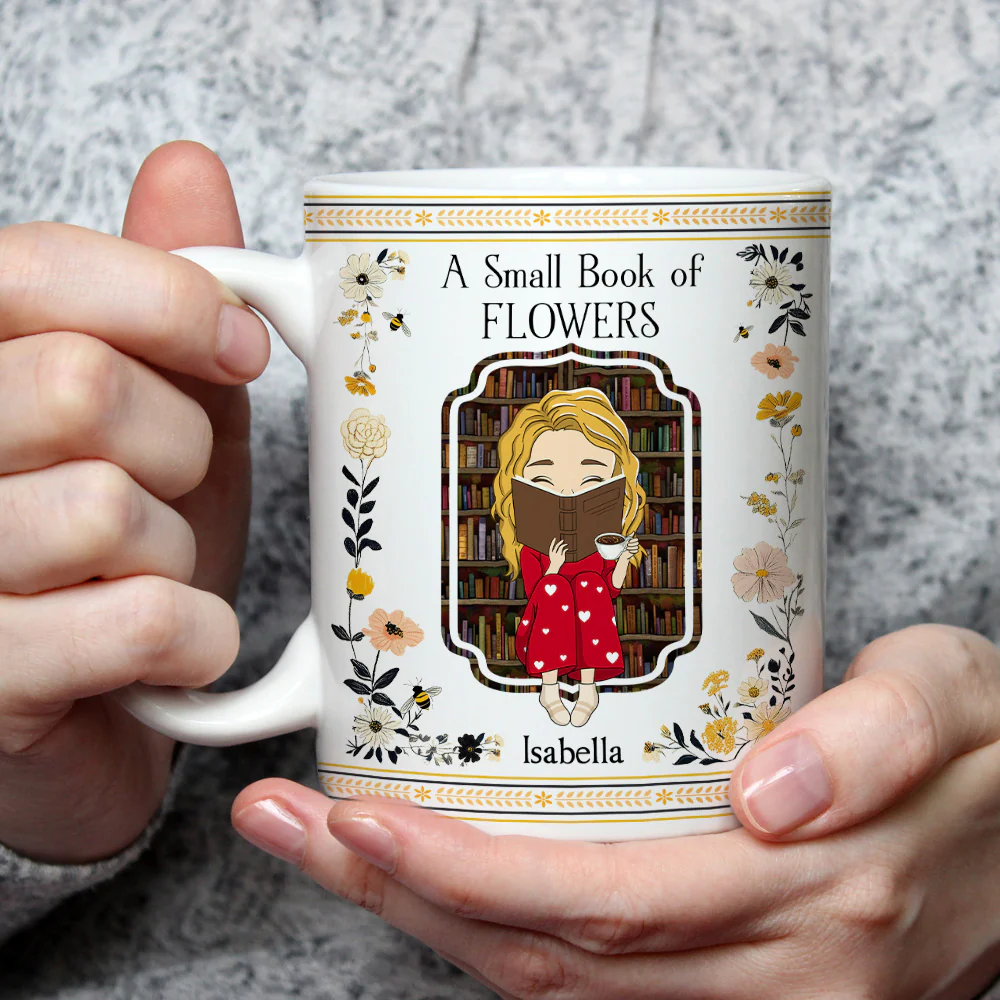 A Petite Collection Of Blossoms - Personalized Custom Coffee Mug - Image 3