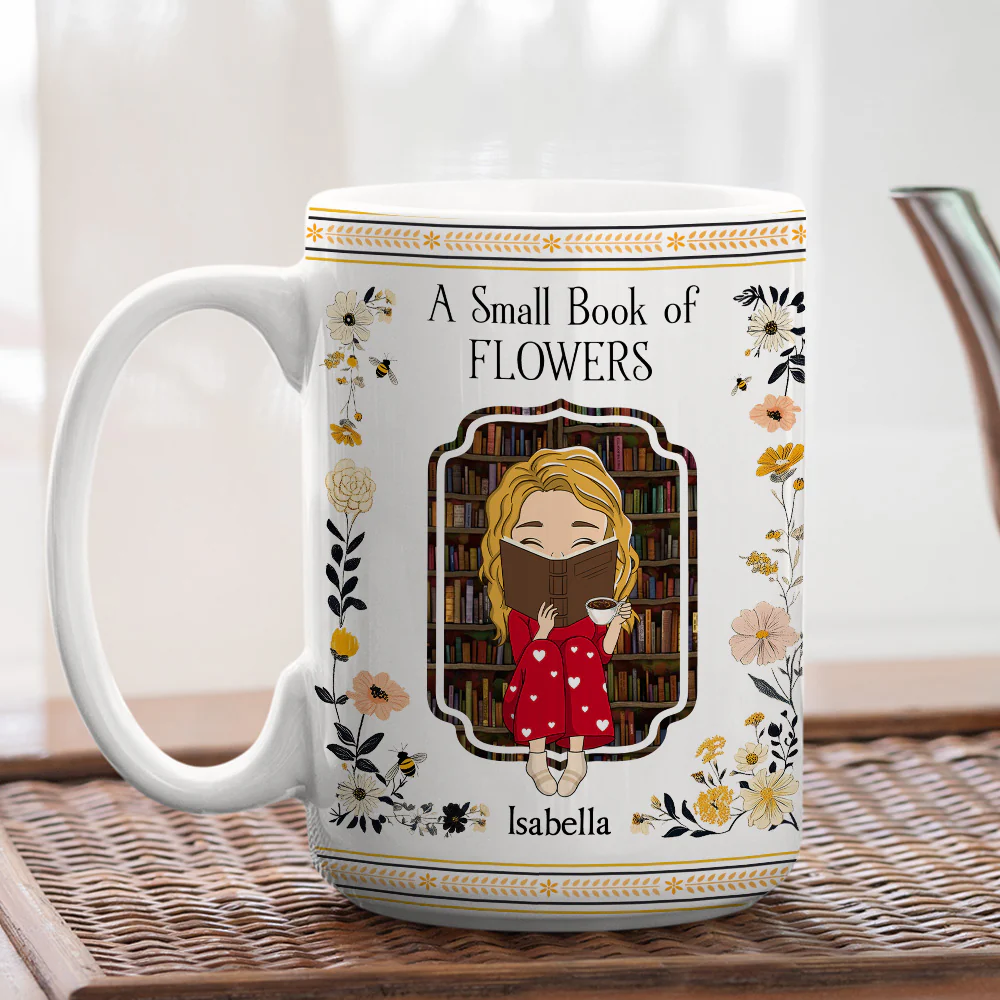 A Petite Collection Of Blossoms - Personalized Custom Coffee Mug - Image 4