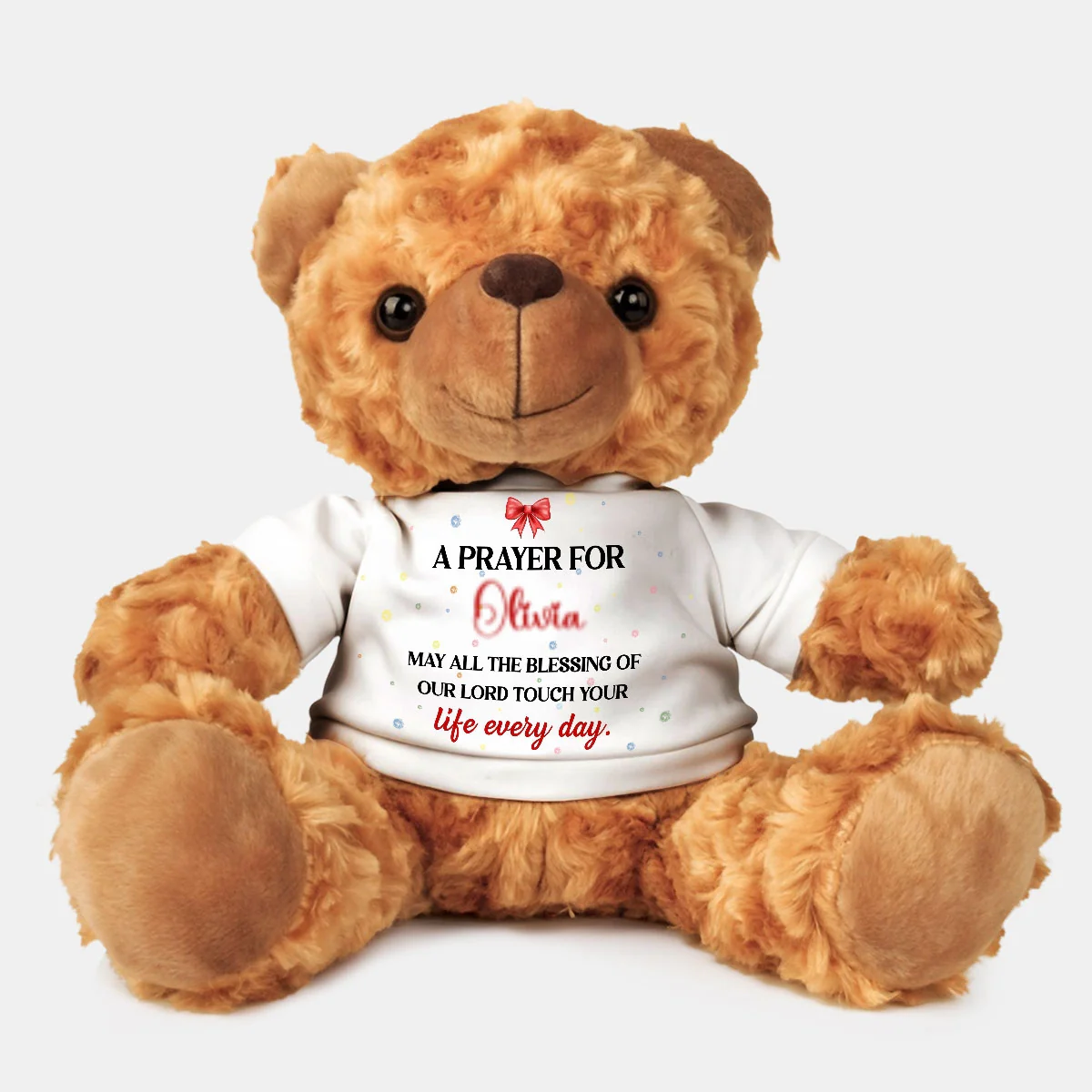 A Prayer For My Baby - Personalized Custom Cuddle Bear - Image 6