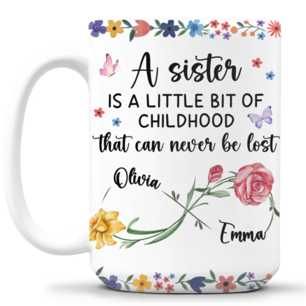 A Sister Is - Personalized Custom Coffee Mug - Image 9