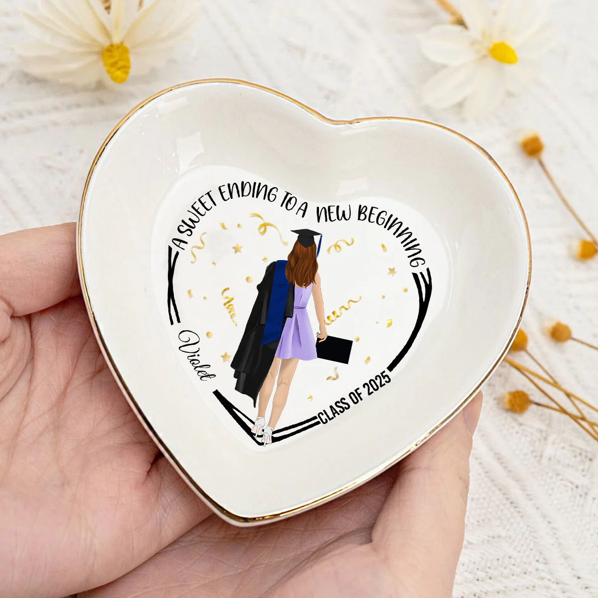 A Sweet Ending - Personalized Custom Jewelry Dish - Image 2