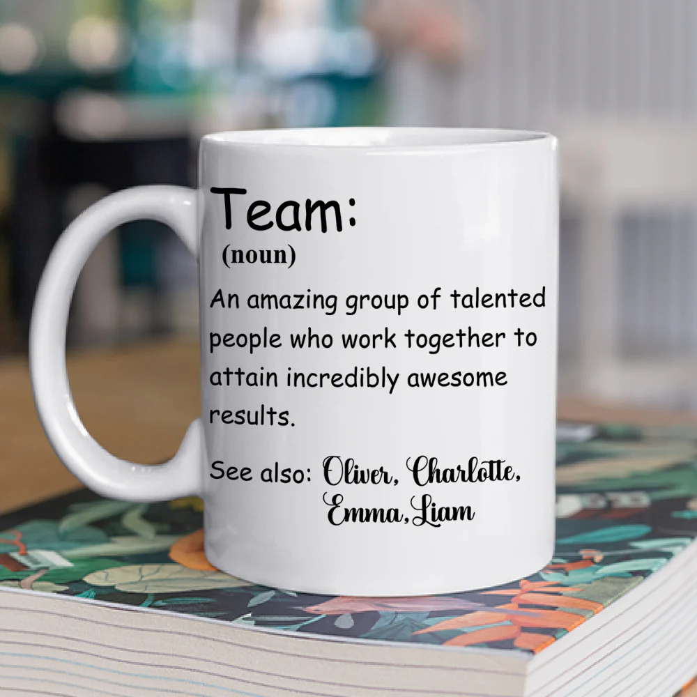 A Team - Personalized Custom Coffee Mug - Image 2