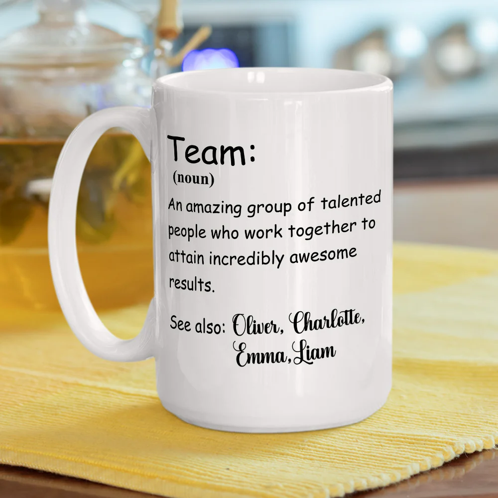 A Team - Personalized Custom Coffee Mug - Image 5