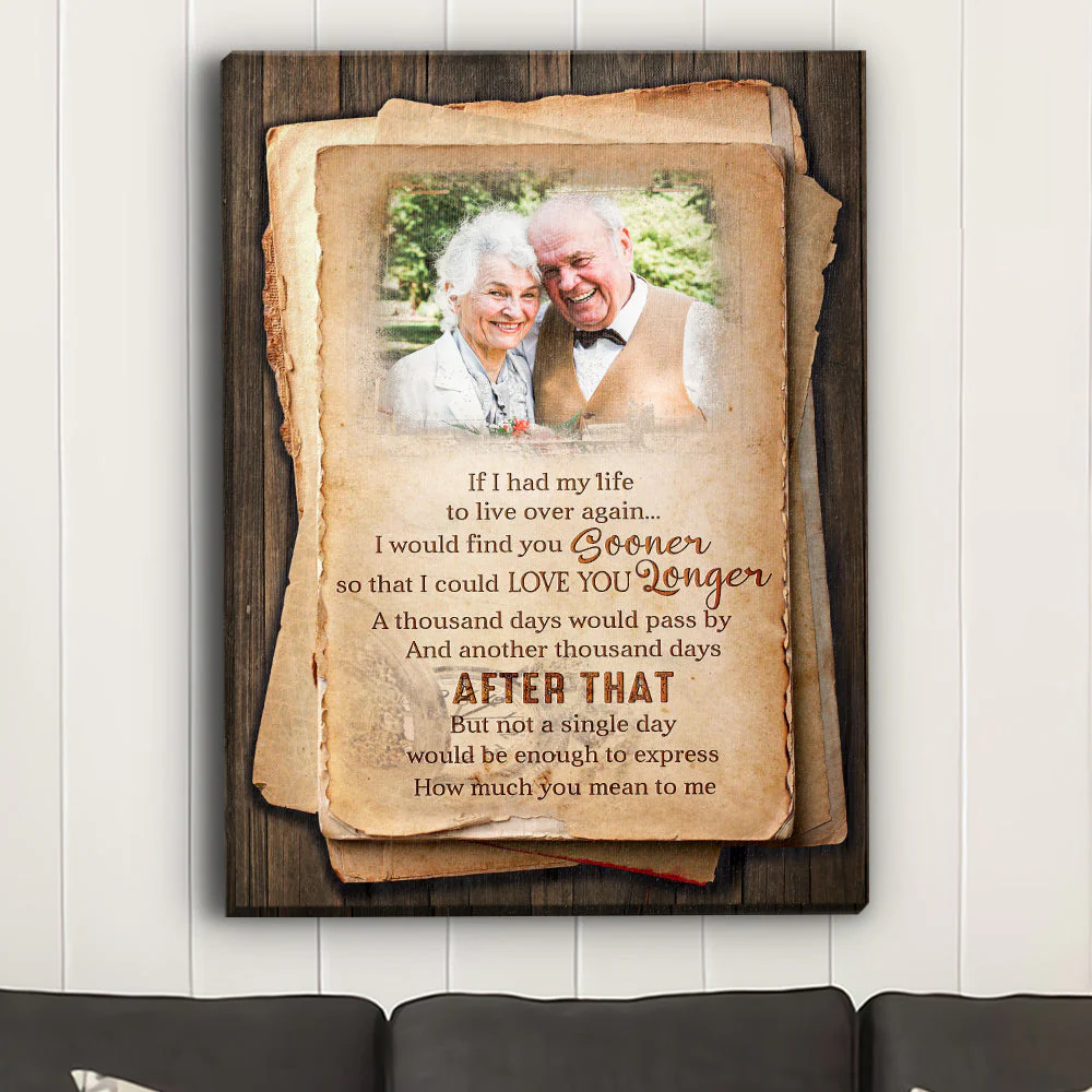 A Thousand Days - Personalized Custom Photo Canvas