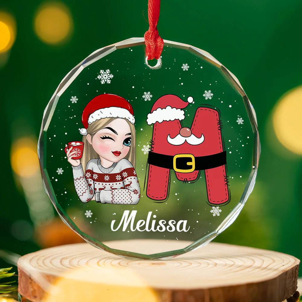 A True Friend Is For Ever A Friend - Personalized Custom Glass Ornament - Image 3