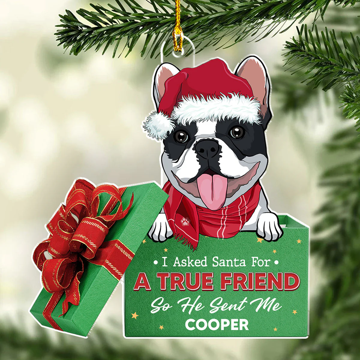 A True Friend - Personalized Custom Acrylic Ornament - Image 3