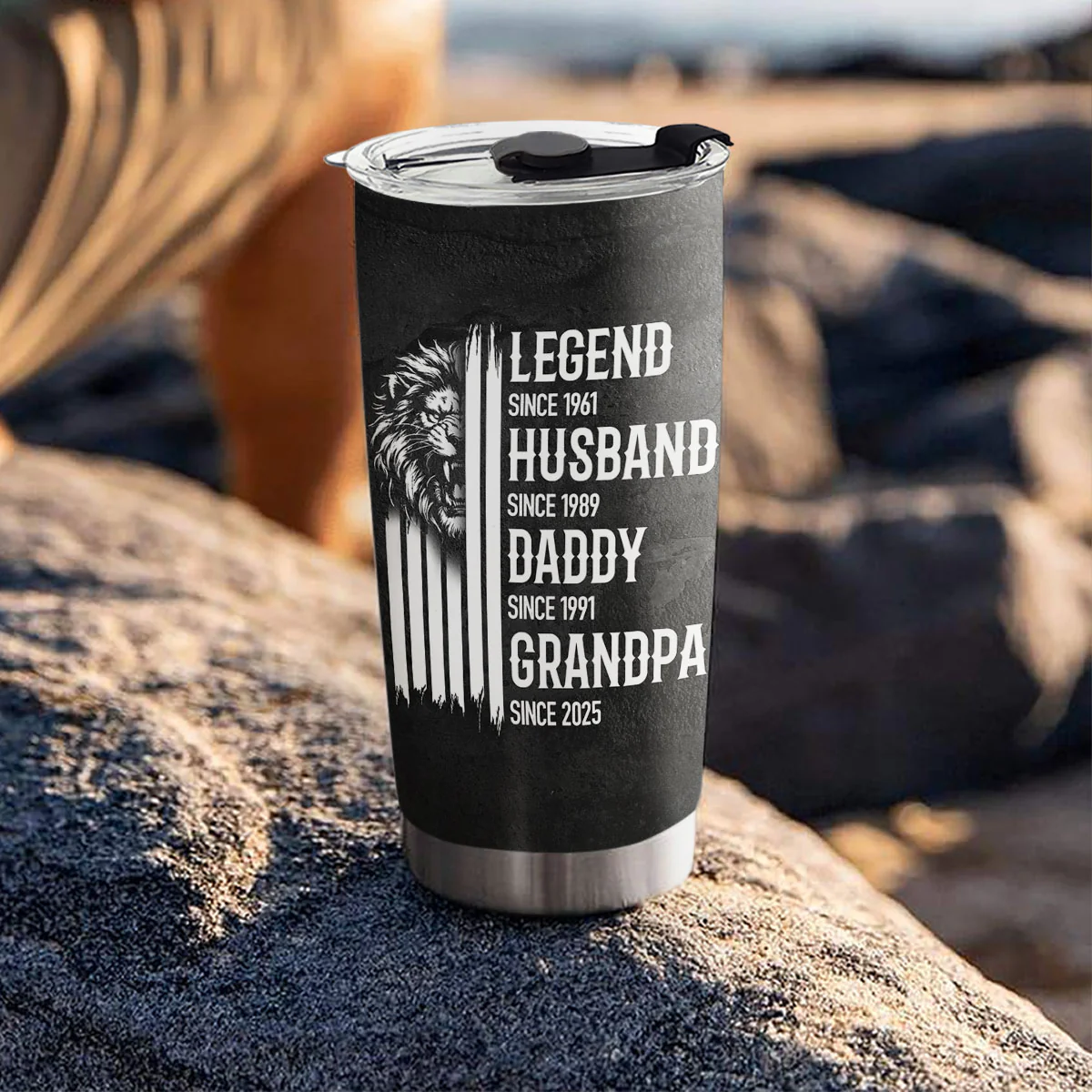 A True King - Personalized Custom Tumbler - Image 2