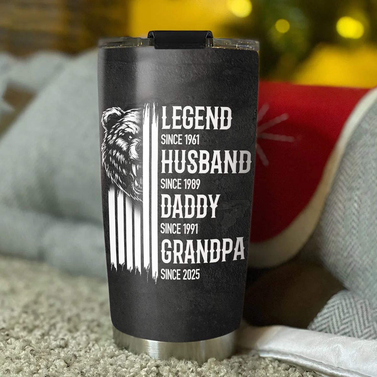 A True King - Personalized Custom Tumbler - Image 3
