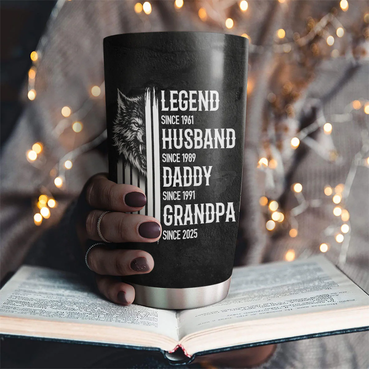 A True King - Personalized Custom Tumbler - Image 4