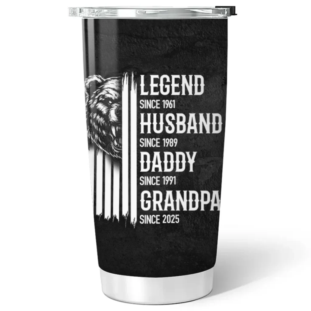 A True King - Personalized Custom Tumbler - Image 5