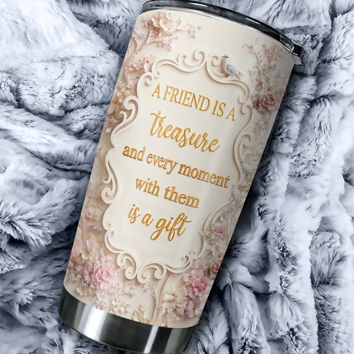 A True Treasure - Personalized Custom 3D Effect Tumbler - Image 3
