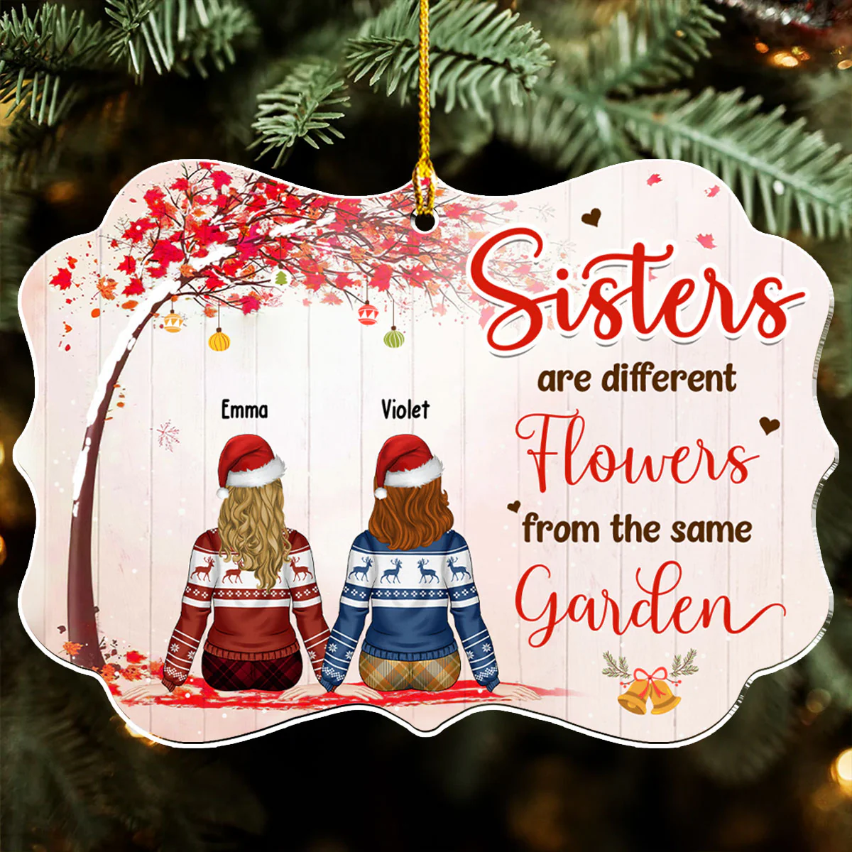 A Truly Great Friend - Personalized Custom Acrylic Ornament - Image 4