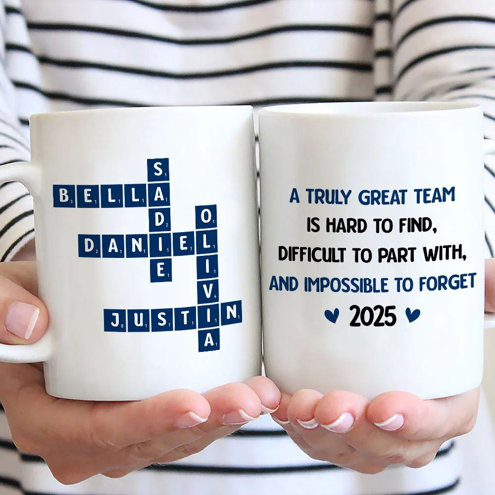 A Truly Great Team - Personalized Custom Coffee Mug - Image 2