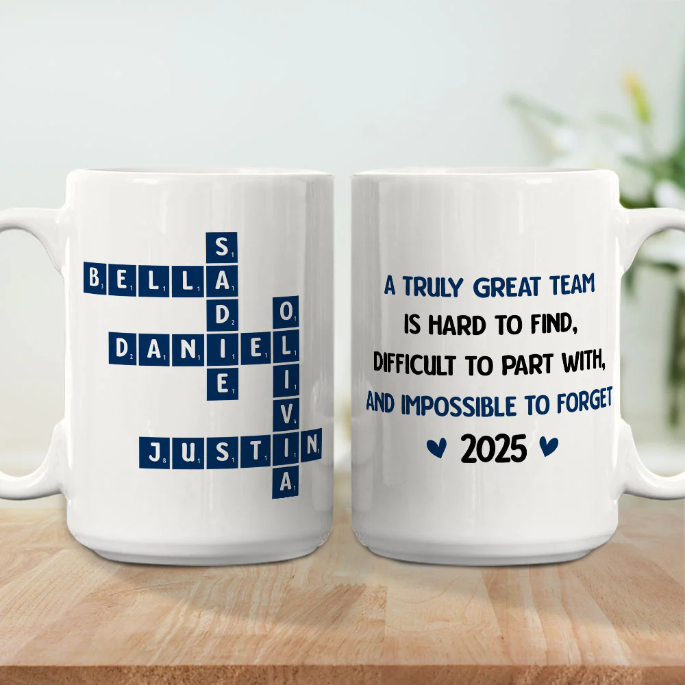 A Truly Great Team - Personalized Custom Coffee Mug - Image 4