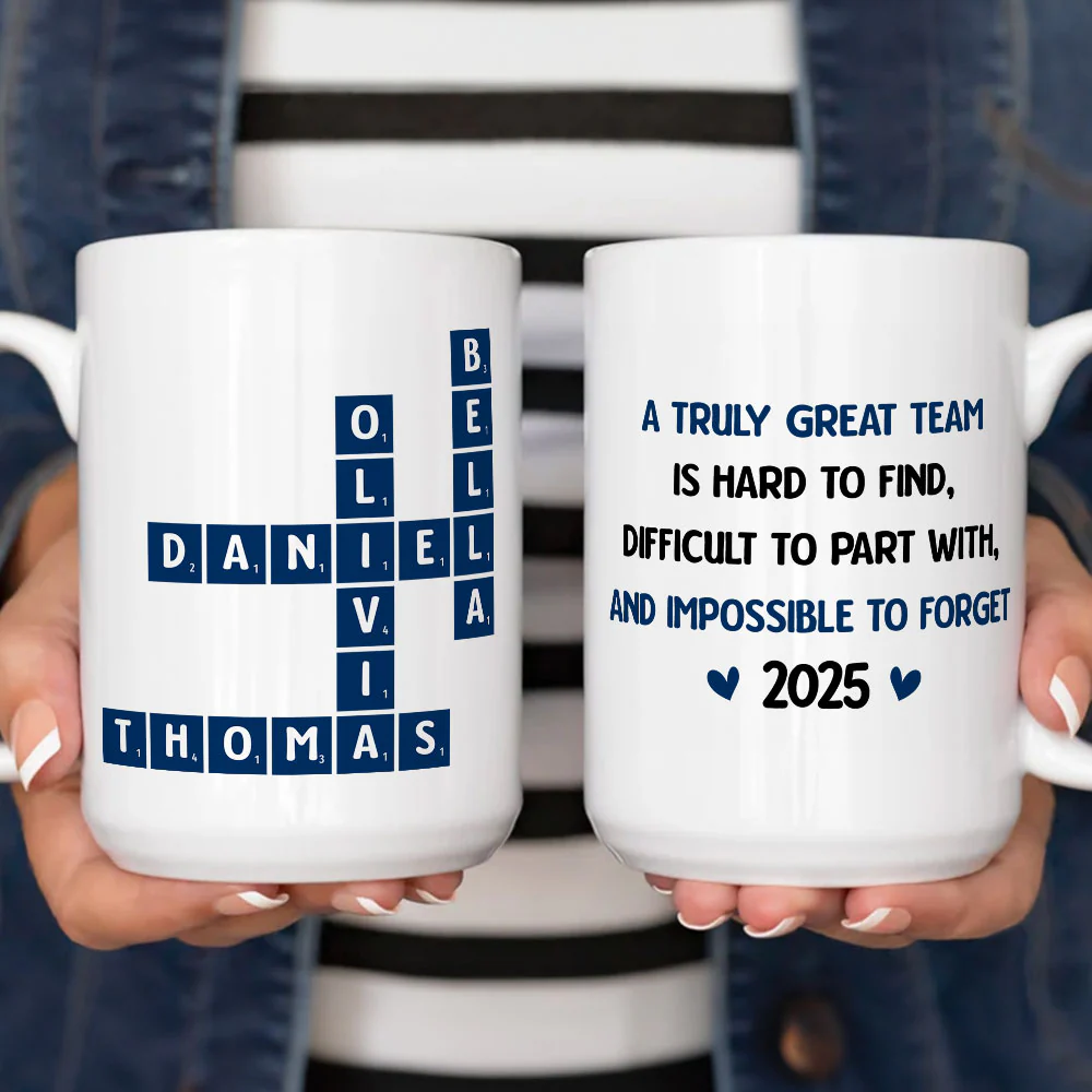 A Truly Great Team - Personalized Custom Coffee Mug - Image 5