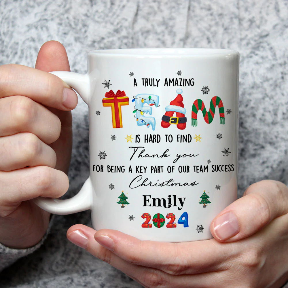 A Wonderful Crew - Personalized Custom Coffee Mug - Image 2