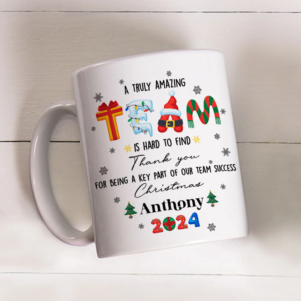 A Wonderful Crew - Personalized Custom Coffee Mug - Image 3