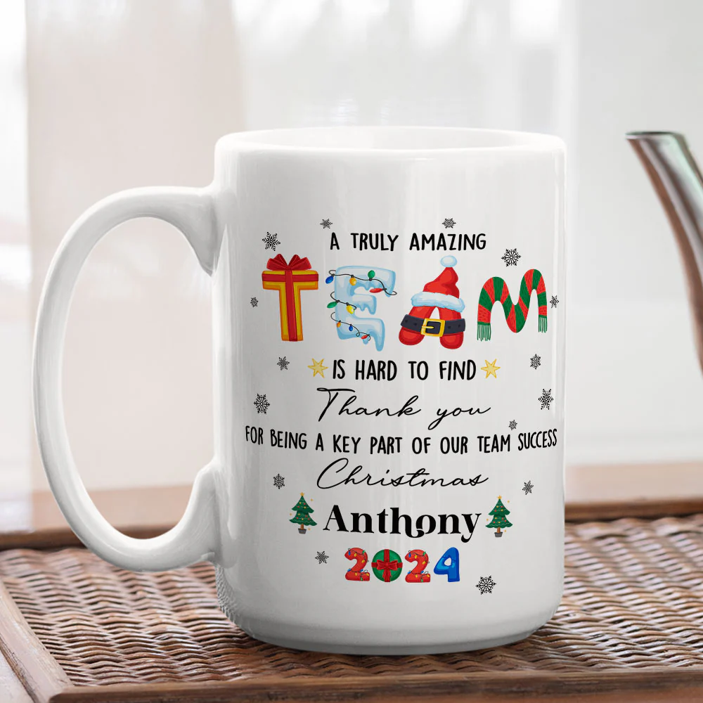 A Wonderful Crew - Personalized Custom Coffee Mug - Image 4