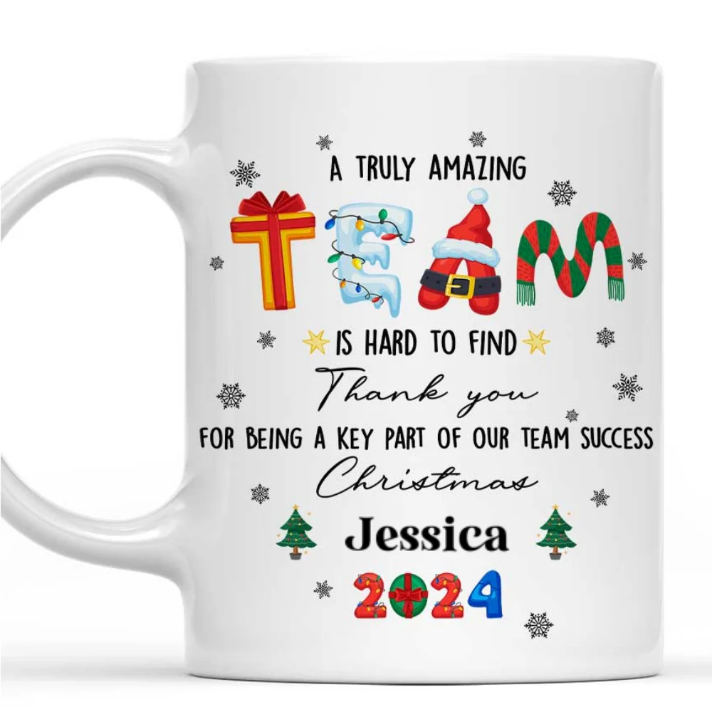 A Wonderful Crew - Personalized Custom Coffee Mug - Image 7