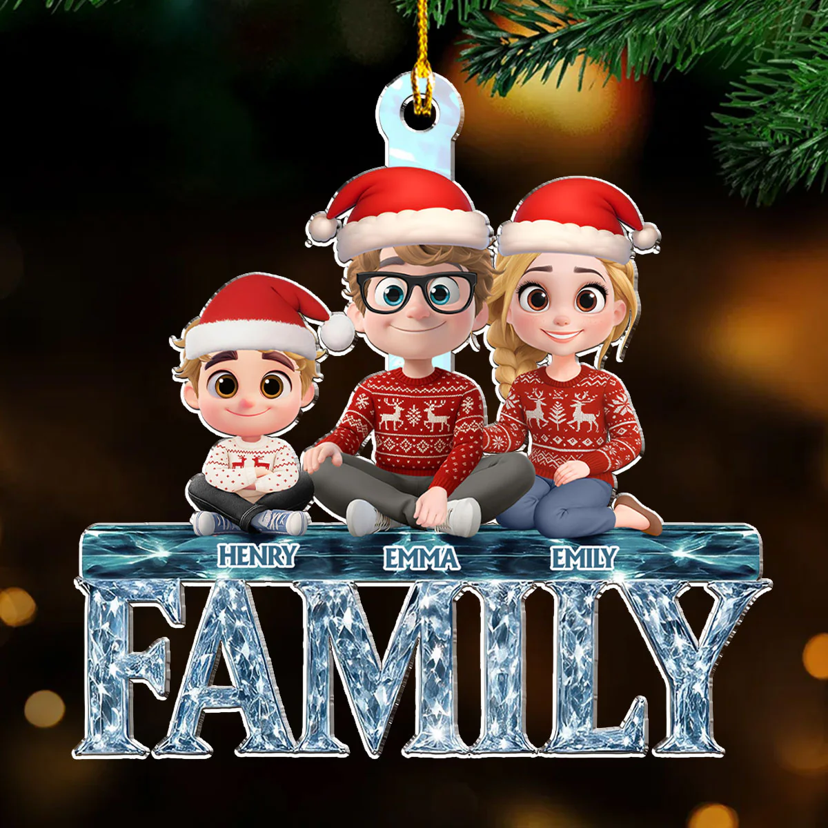 A Year To Remember - Personalized Custom Acrylic Ornament - Image 3