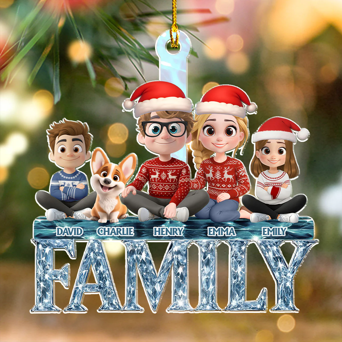 A Year To Remember - Personalized Custom Acrylic Ornament - Image 5