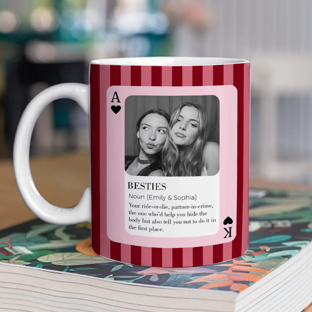 Ace Of Besties - Personalized Custom Coffee Mug - Image 3