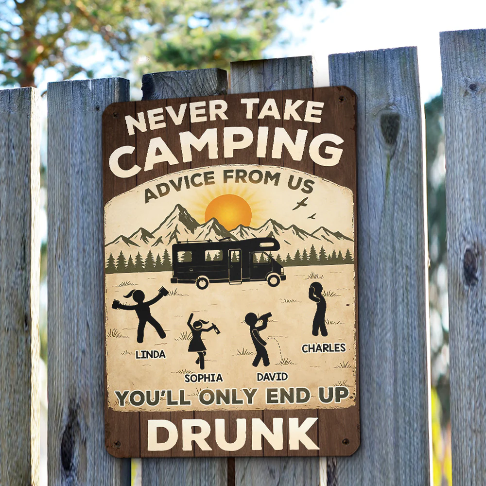 Advice Given Sobriety Not Guaranteed - Personalized Custom Metal Signs - Image 3