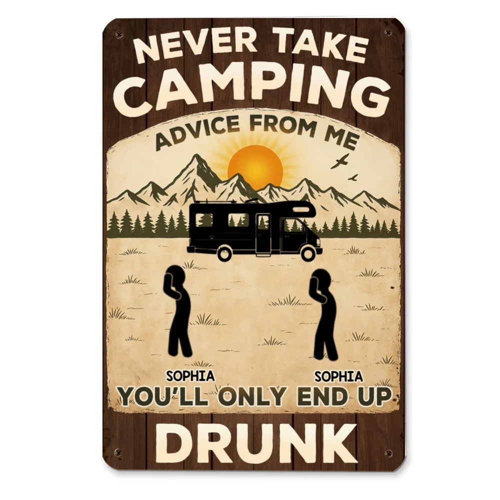 Advice Given Sobriety Not Guaranteed - Personalized Custom Metal Signs - Image 6