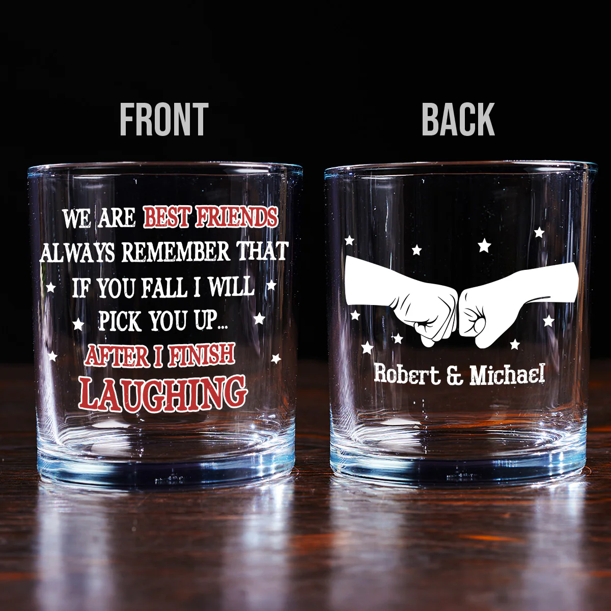 When I Finish Laughing - Personalized Custom Whiskey Glass - Image 4