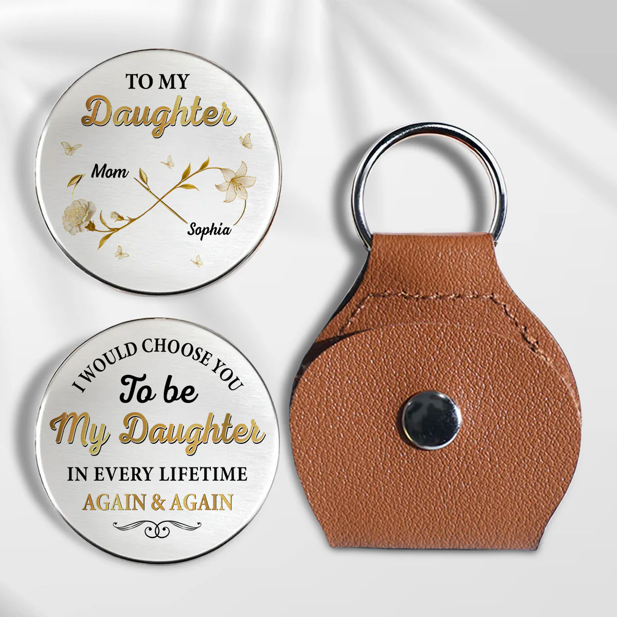 Again And Again - Personalized Custom Pocket Hug - Image 2