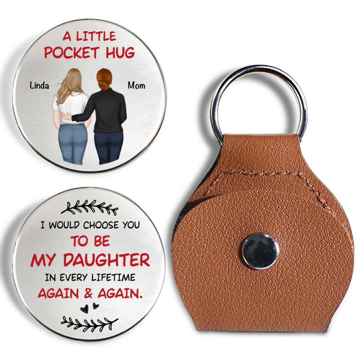 Again And Again - Personalized Custom Pocket Hug - Image 6
