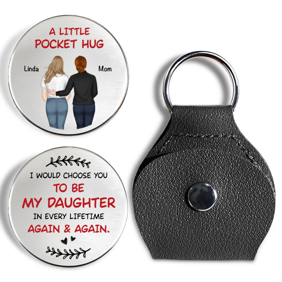 Again And Again - Personalized Custom Pocket Hug - Image 7
