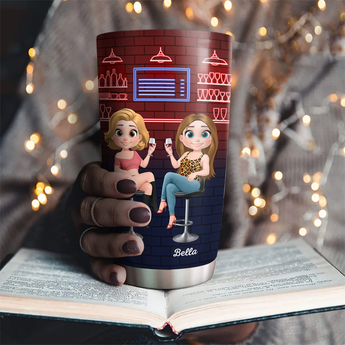 Alcohol Best Friends - Personalized Custom Tumbler - Image 2