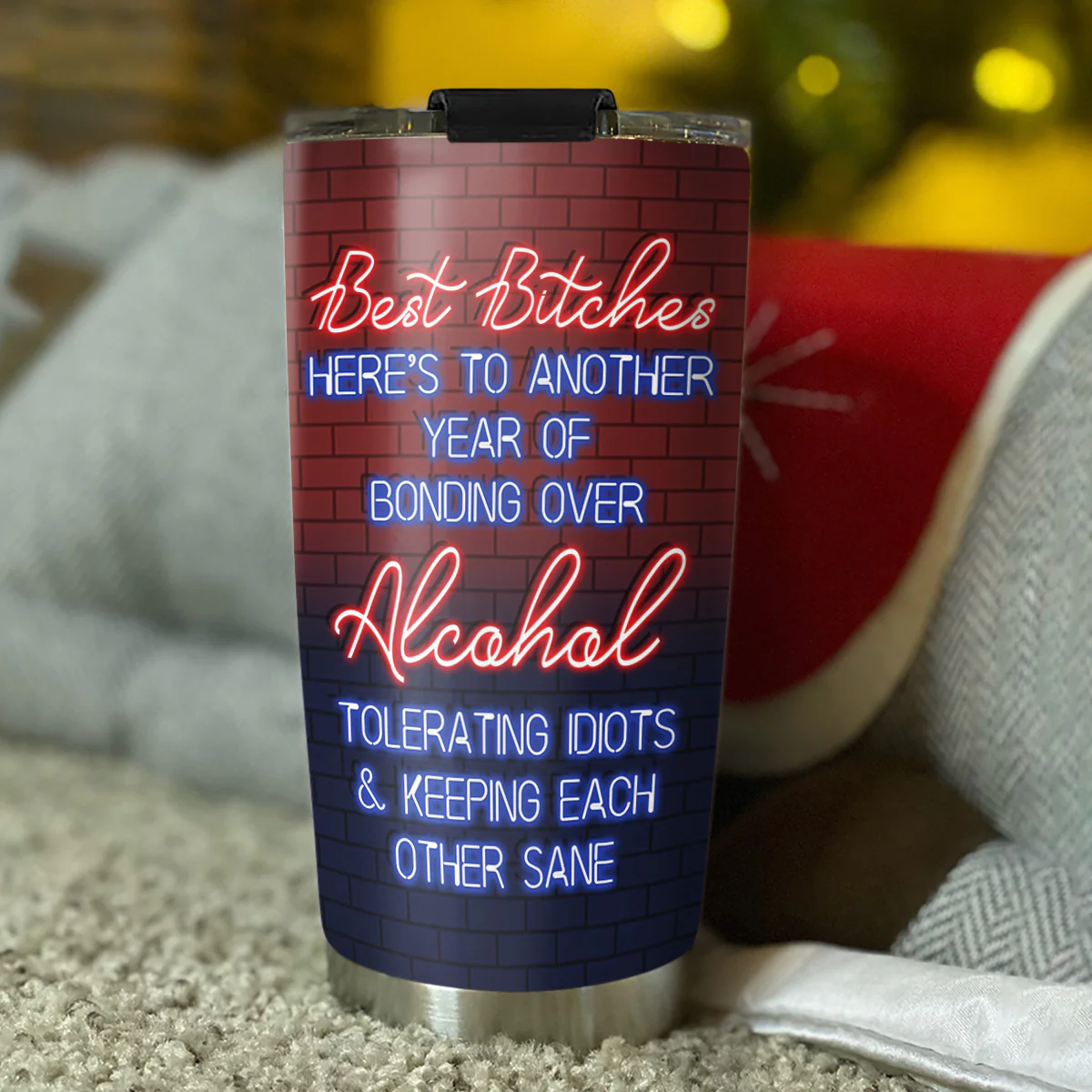 Alcohol Best Friends - Personalized Custom Tumbler - Image 3