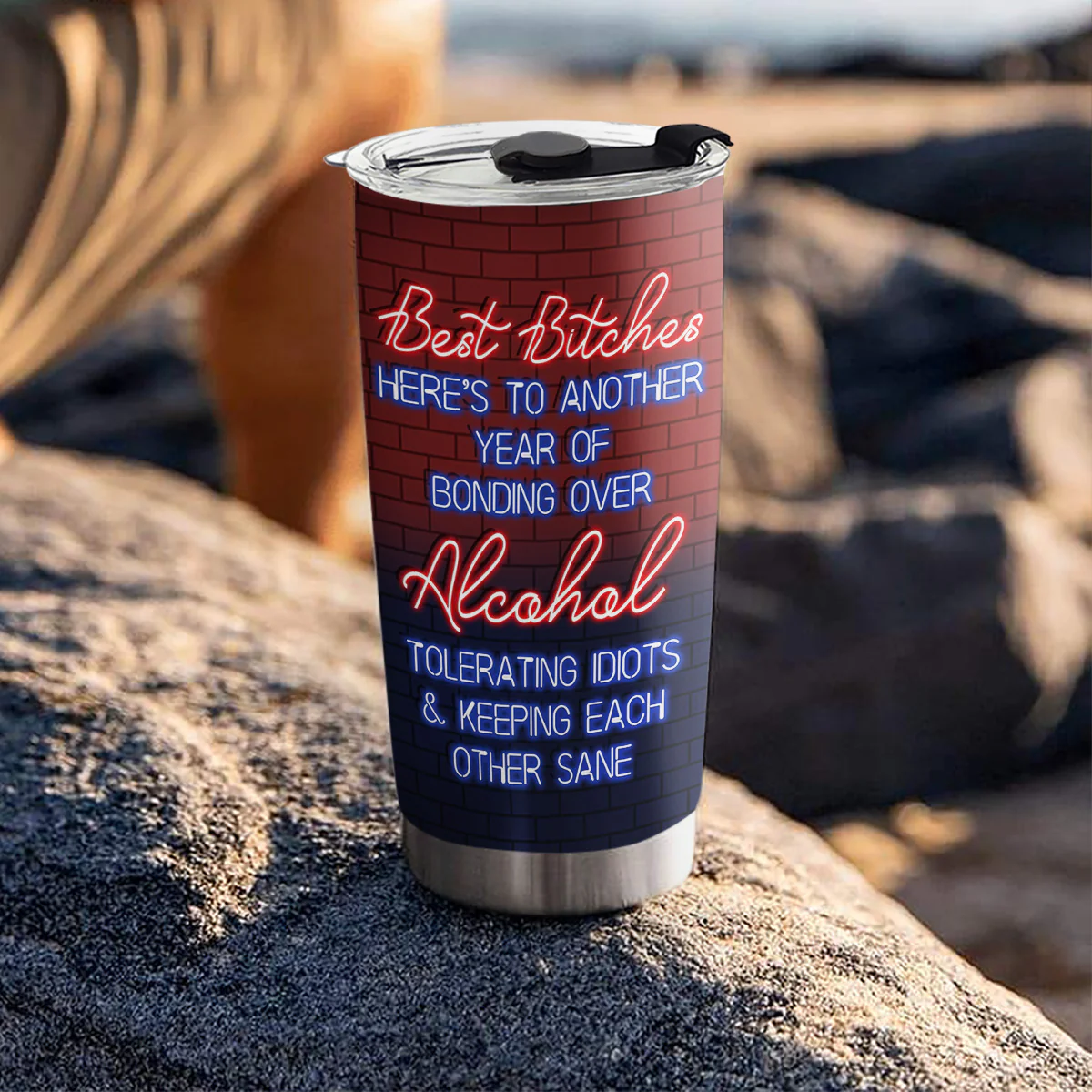 Alcohol Best Friends - Personalized Custom Tumbler - Image 5