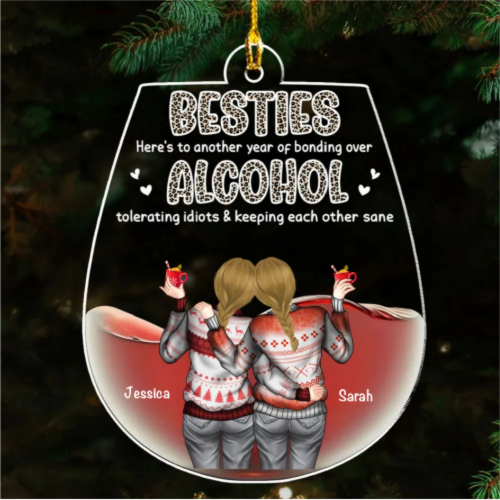 Alcohol Tolerating - Personalized Custom Acrylic Ornament - Image 4