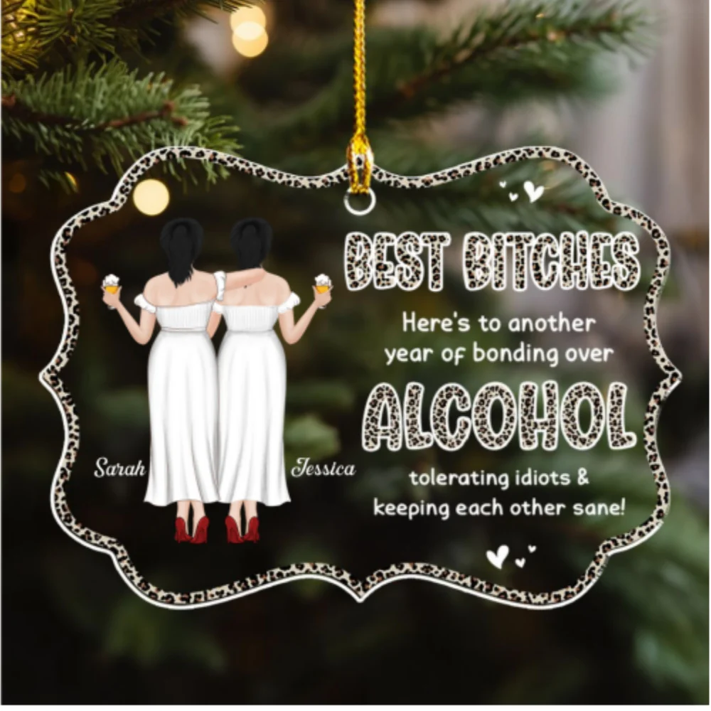 Alcohol Tolerating - Personalized Custom Acrylic Ornament - Image 5