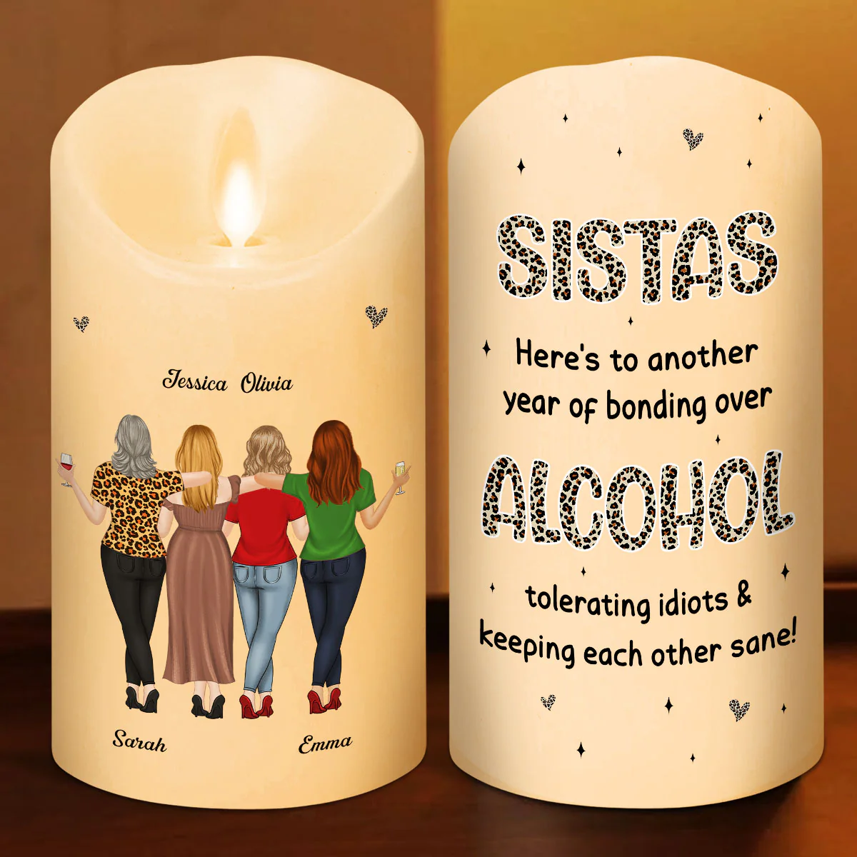 Alcohol Tolerating - Personalized Custom LED Candle - Image 2