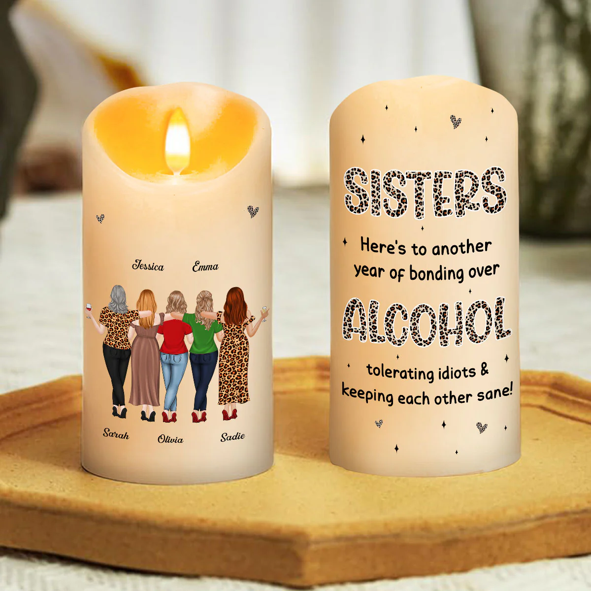 Alcohol Tolerating - Personalized Custom LED Candle - Image 3