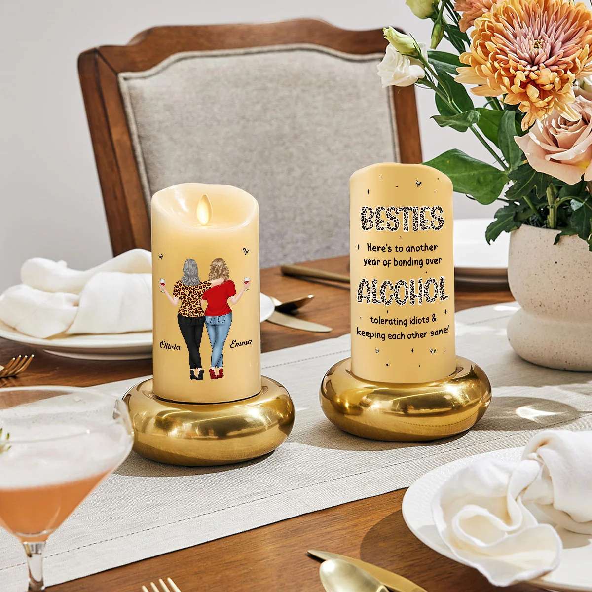 Alcohol Tolerating - Personalized Custom LED Candle - Image 5