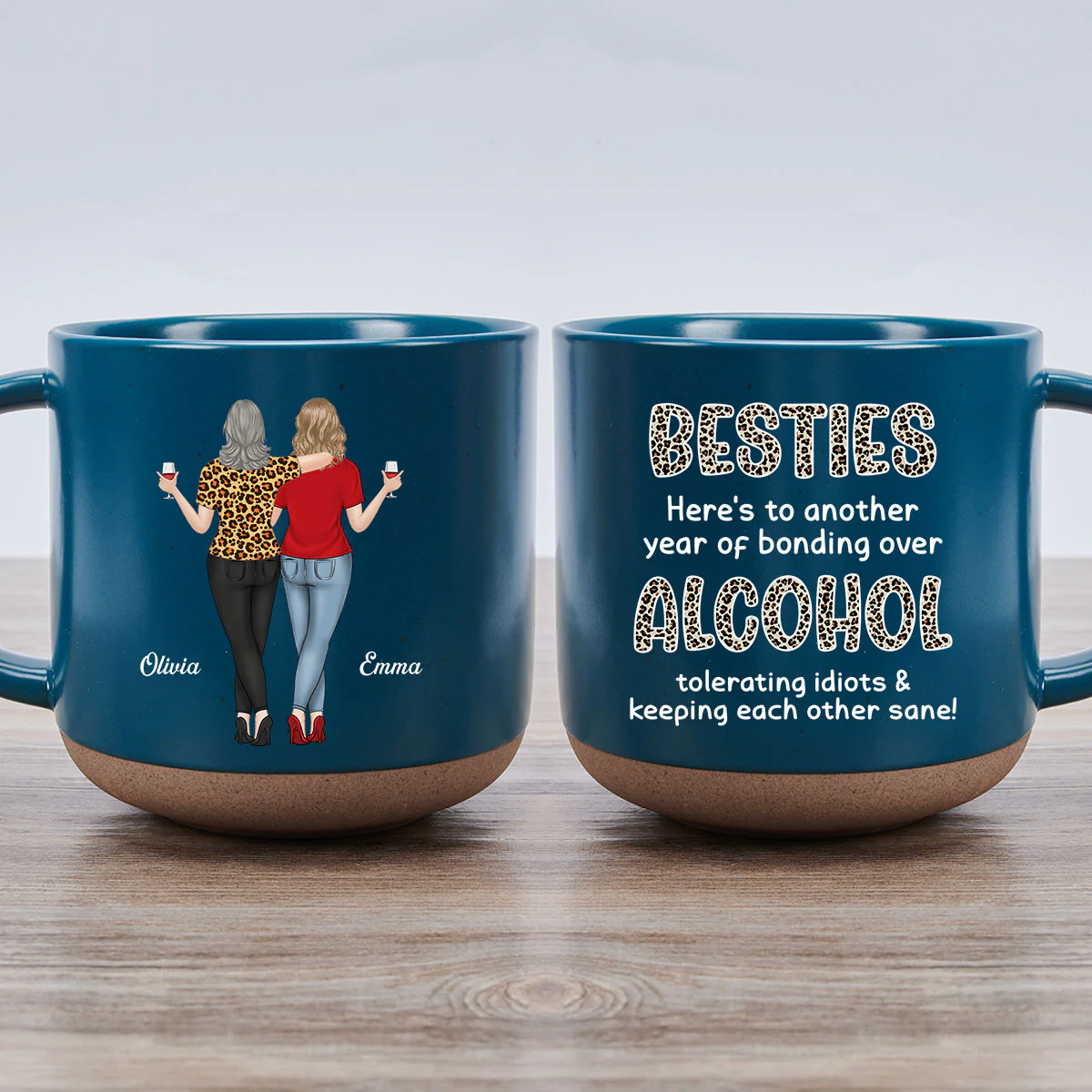 Alcohol Tolerating - Personalized Custom Pottery Mug - Image 2