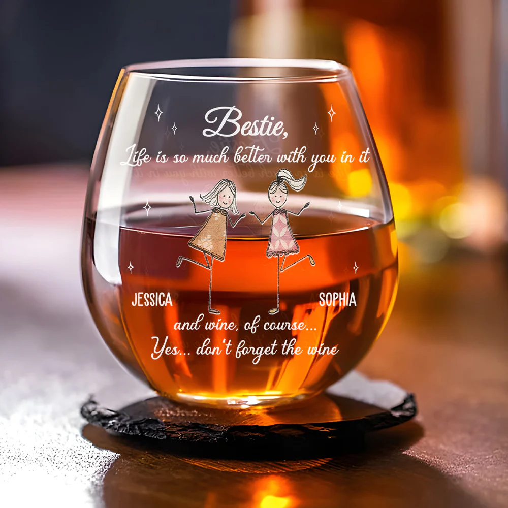 Alcohol Tolerating - Personalized Custom Wine Glass