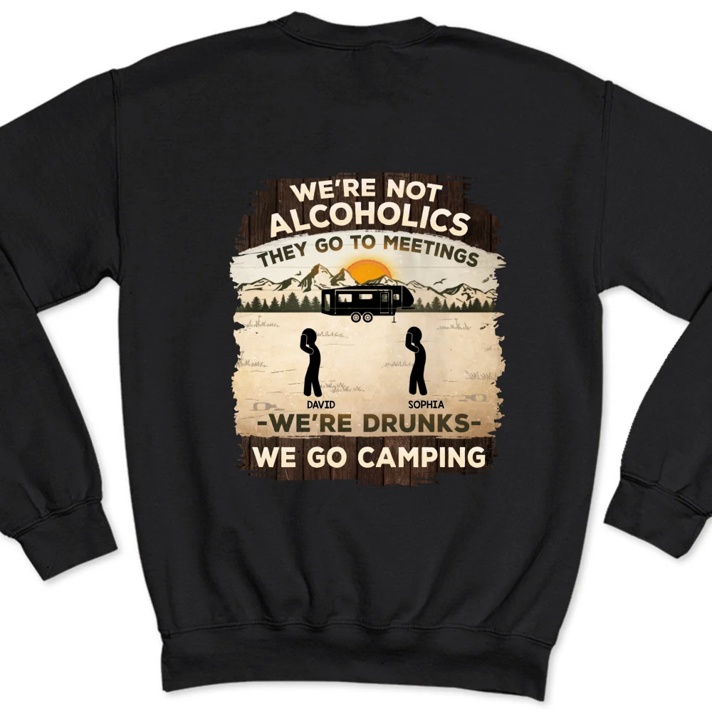 Alcoholics Go To Meetings  - Personalized Custom Shirt - Image 13