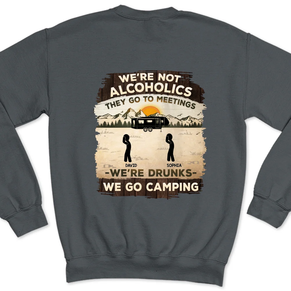 Alcoholics Go To Meetings  - Personalized Custom Shirt - Image 14