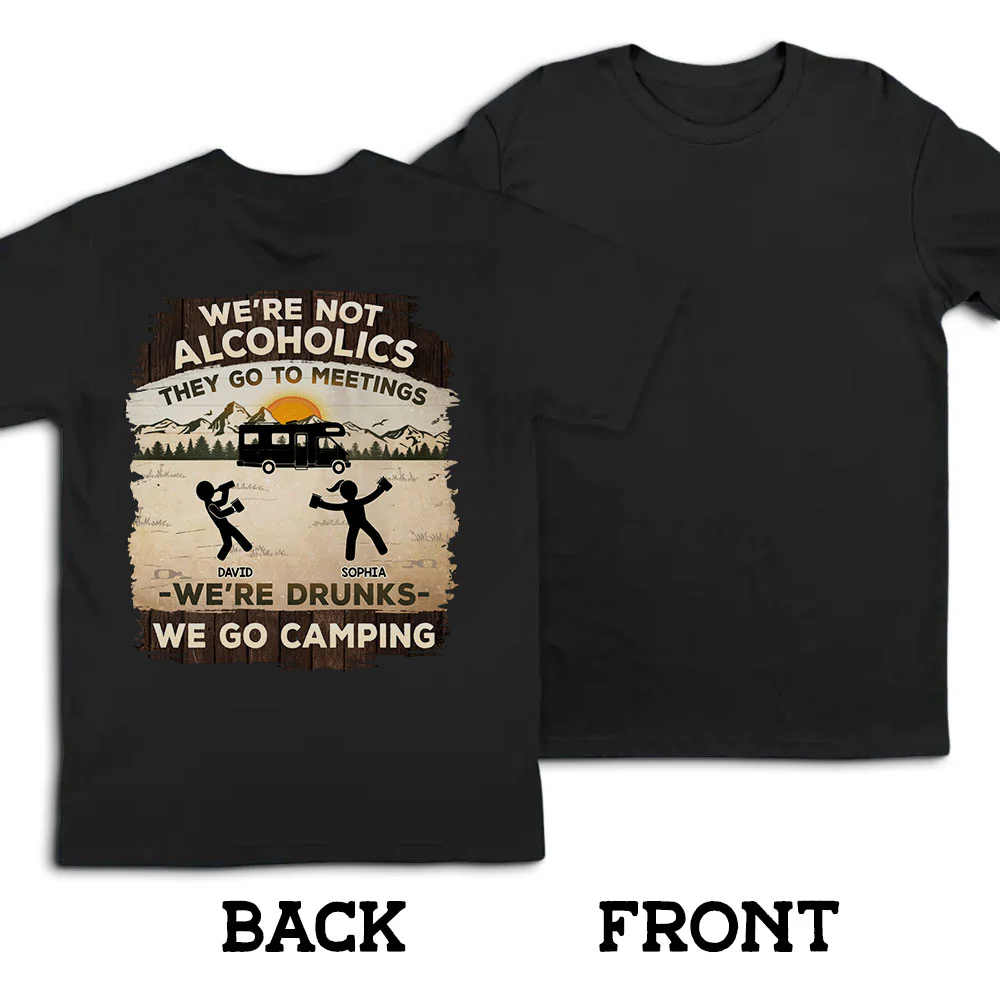Alcoholics Go To Meetings  - Personalized Custom Shirt - Image 5