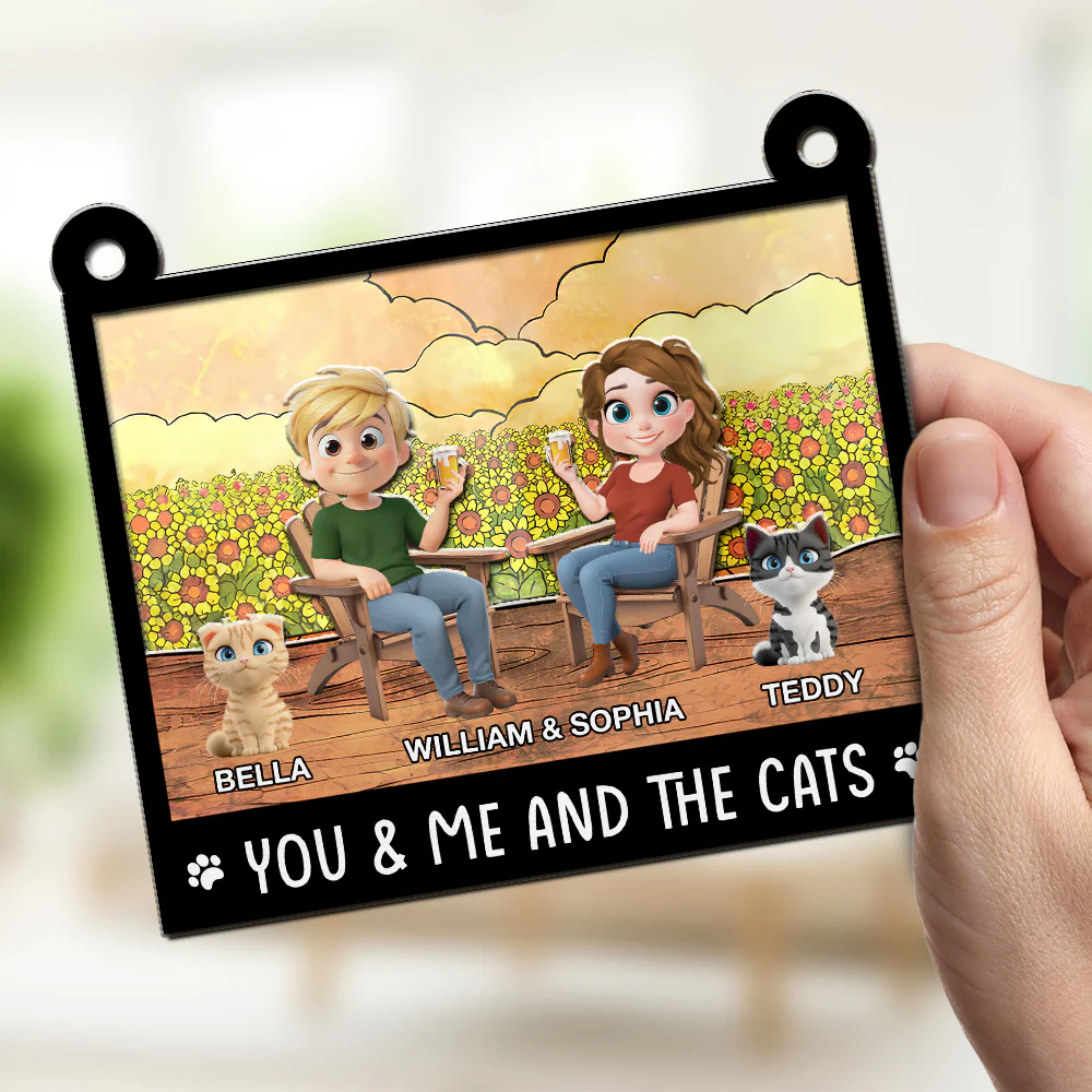 All I Need Is You And Our Dogs - Personalized Custom Suncatcher - Image 3