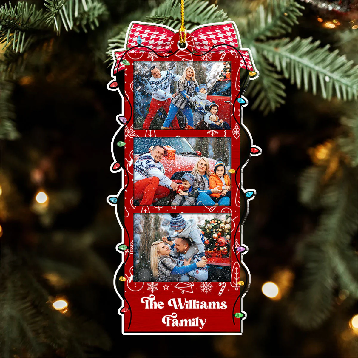 All Is Bright - Personalized Custom Acrylic Ornament - Image 2