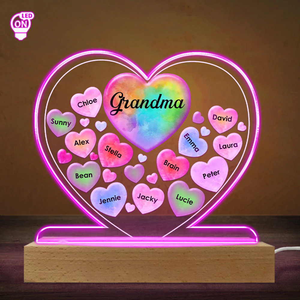 All My Beloved Sweethearts - Personalized Custom LED Light - Image 5